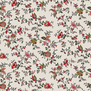 Seamless Floral Design with Leaves on Colored Background Ready for Textile Prints.