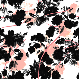 Abstract Seamless Floral Design for Textile Prints.